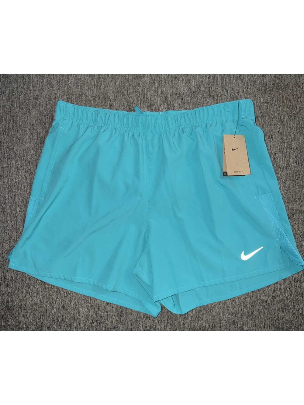 Nike Challenger Running Men’s XL Teal/Aqua Brief Lined Shorts DV9363-345 NWT